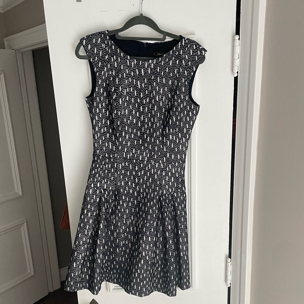 ZARA textured sleeveless dress